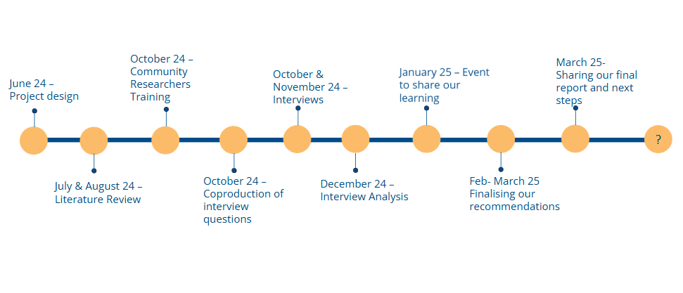 timeline of research project milestones